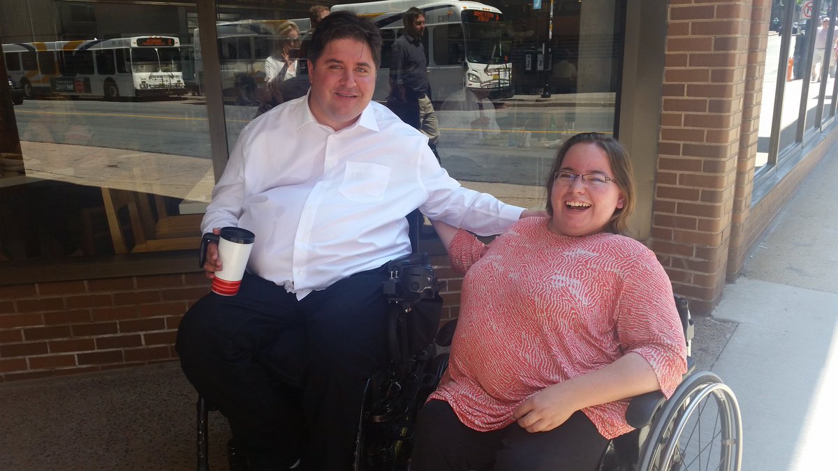 EmilyMDuffett's tweet photo. Such an honour to get to meet @kenthehr today who is one of my predecessors in the role of Chair with @NEADS_CANADA https://t.co/8RZ5YZyU9z