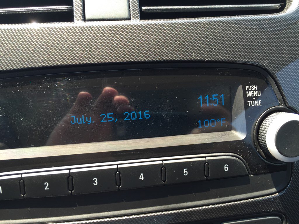Greg_GSports's tweet photo. Wow! The @47abc Spark is showing triple digits in Salisbury! Stay cool out there! https://t.co/27EqXoMoSS