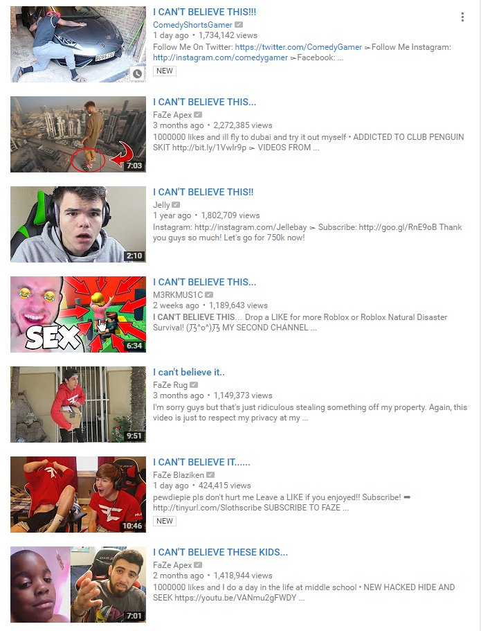 FallenEdits's tweet image. YouTubers need to believe more