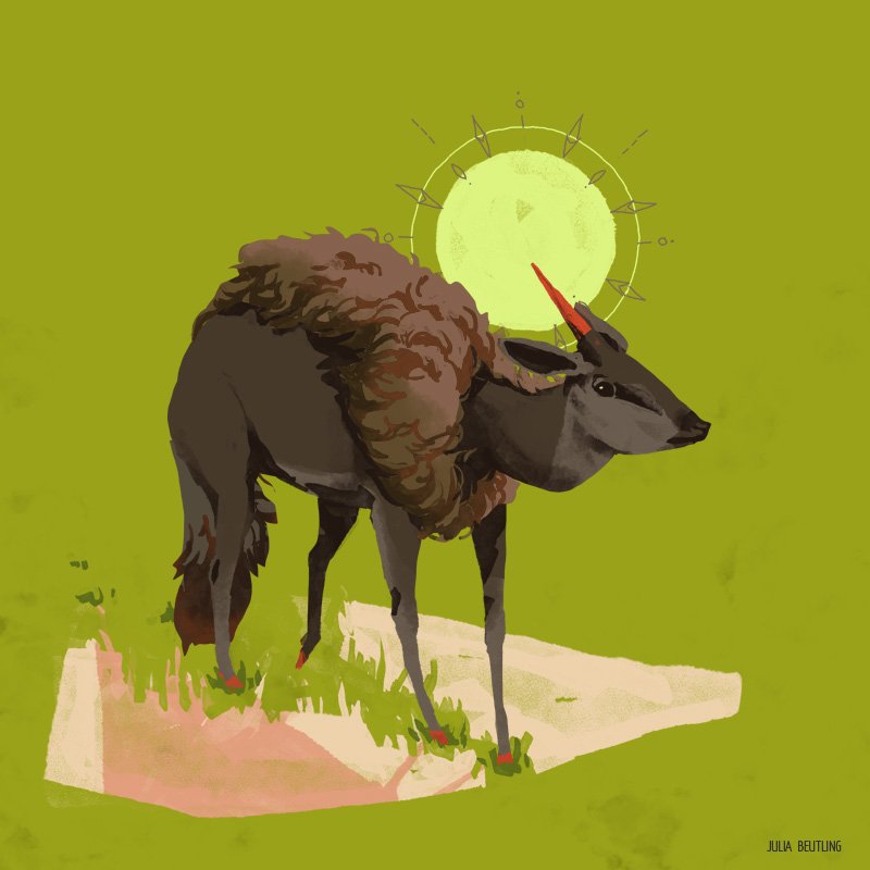 JuliaBeutling's tweet photo. #Junicorn 30 - 25th #Julycorn
#Duiker - so cute w/ round back &amp; pointed nose &amp; relaxed look. Good fit as a unicorn. https://t.co/AY9YyDCjI8