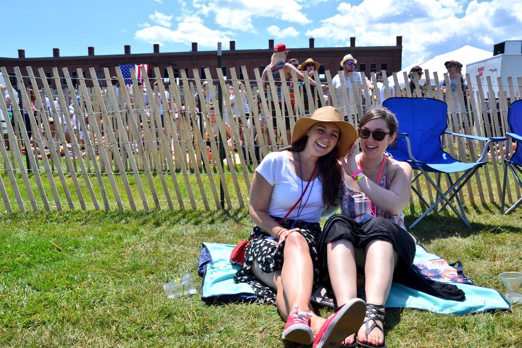 ktbaldwi's tweet image. #tbt to the happiest day at Newport Folk Festival with @seahorsesforeva who didn't care my hat was always in the way