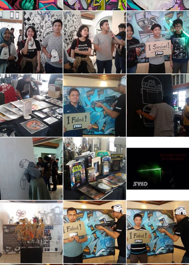 ardanradio's tweet image. Liattt super rame!

Bahkan ada Lightsaber battle gitu yang dijuriin langsung sama @YayanRuhian 😛

#BdgBgt