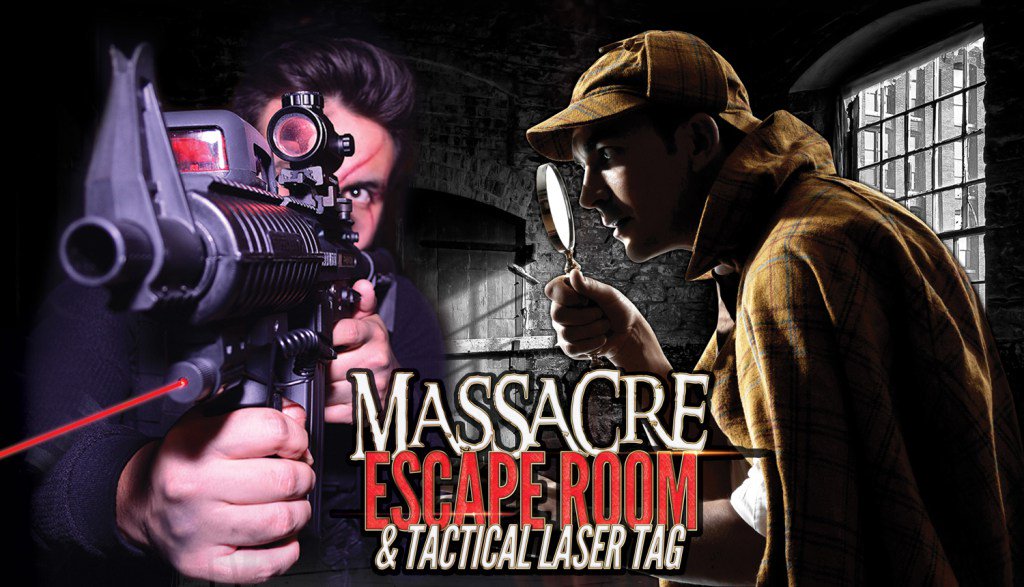 ChicagoFrights's tweet photo. Massacre Escape Rooms &amp; Tactical Laser Tag Now Open During Chicago Frights https://t.co/kgBrO9IFbK https://t.co/nhVB4bpU0U