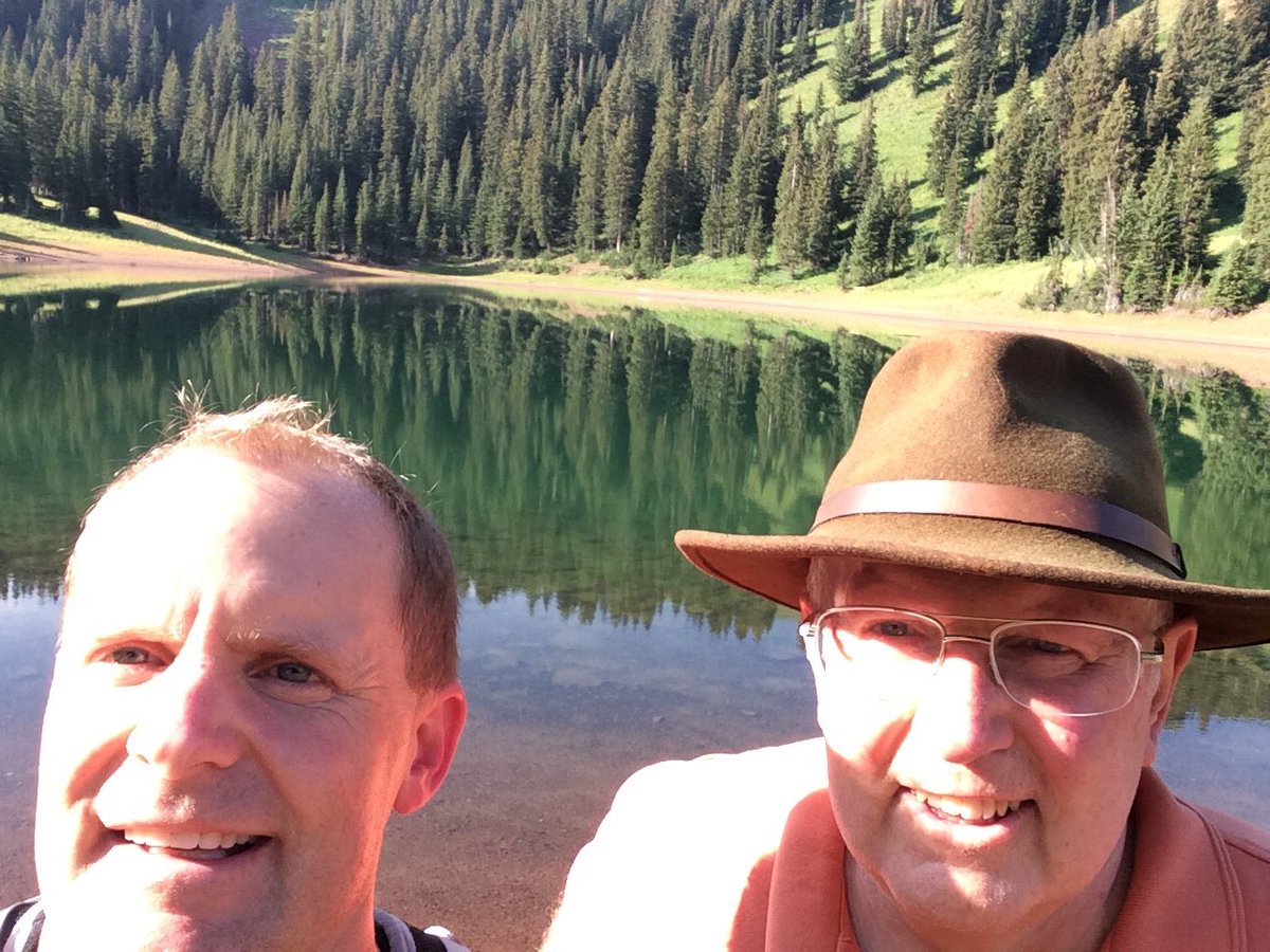 CoryMulcock's tweet photo. Happy #PioneerDay! Great day for a hike #DesolationLake #Moose https://t.co/paqclrsRFh