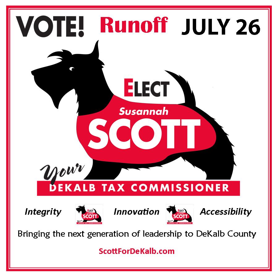ScottForDeKalb's tweet photo. YOUR vote can win this election. Integrity, Innovation, Accessibility - DeKalb Tax Commissioner. #ScottForDeKalb https://t.co/GS6RiK1v8B