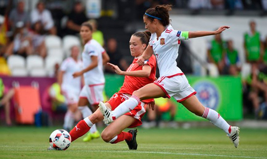 ¡¡PITIDO FINAL!! La <a href="/SeFutbol/">Selección Española Masculina de Fútbol</a> Sub-19 Fem se planta en SEMIS como LÍDERES |#SUI - #ESP| 0-5 |90’+3| #SueñoDeCampeonas
