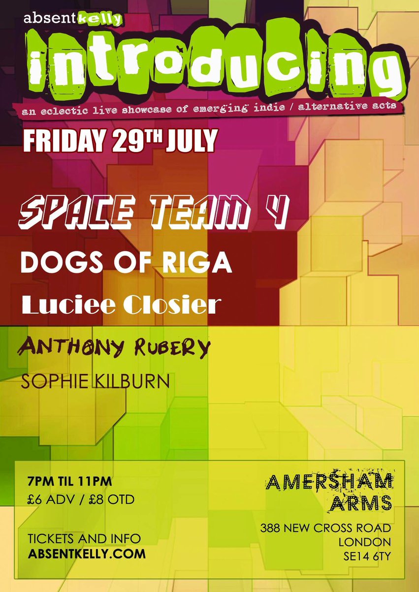 dogsofriga's tweet image. Playing @TheAmershamArms this FRI 29th July - brought to you by @ABSENTKELLY see yas there that'll be nice