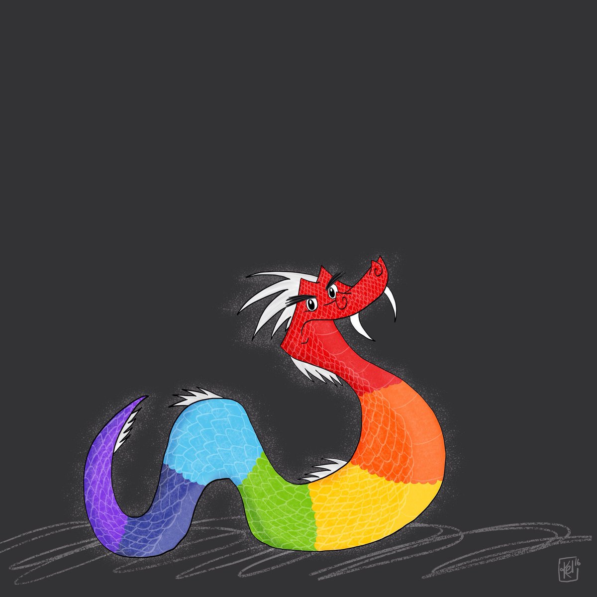 A #rainbowserpent for #AnimalAlphabets @AnimalAlphabets