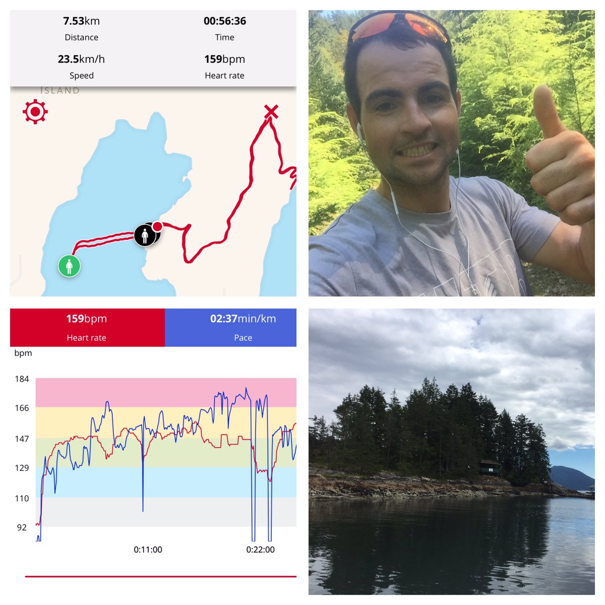 sailluke's tweet image. Awesome SUP and trail running on Gambier island this weekend! @PolarGlobal @HellyHansen @JulboEyewear 👍🏼😅
