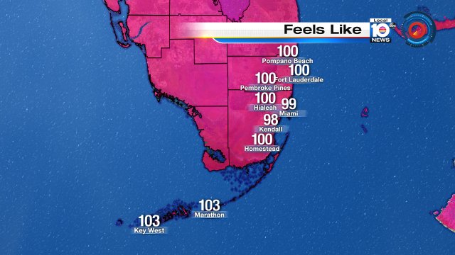The summer heat is in effect! It feels like 100° or more across #SOFLO this afternoon. https://t.co/2sxDIPHK35