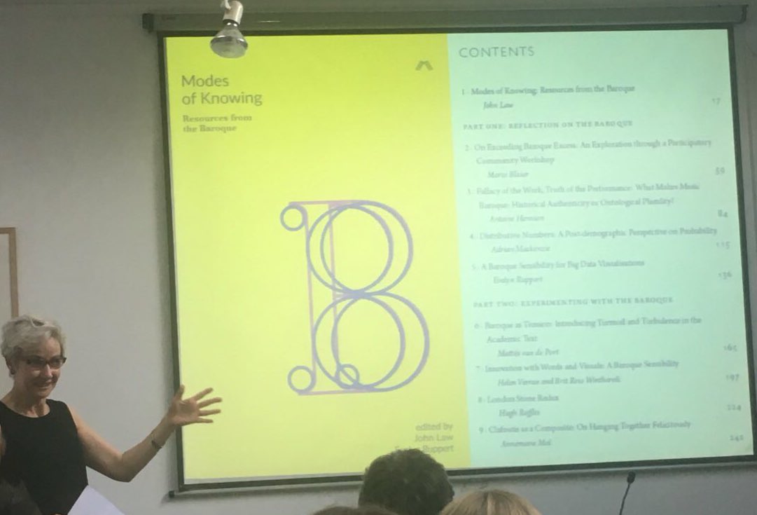 A late outcome of <a href="/CRESC4/">CRESC</a> projt John Law &amp; @ESRuppert Modes of Knowing: resources from the Baroque <a href="/matteringpress/">Mattering Press</a>