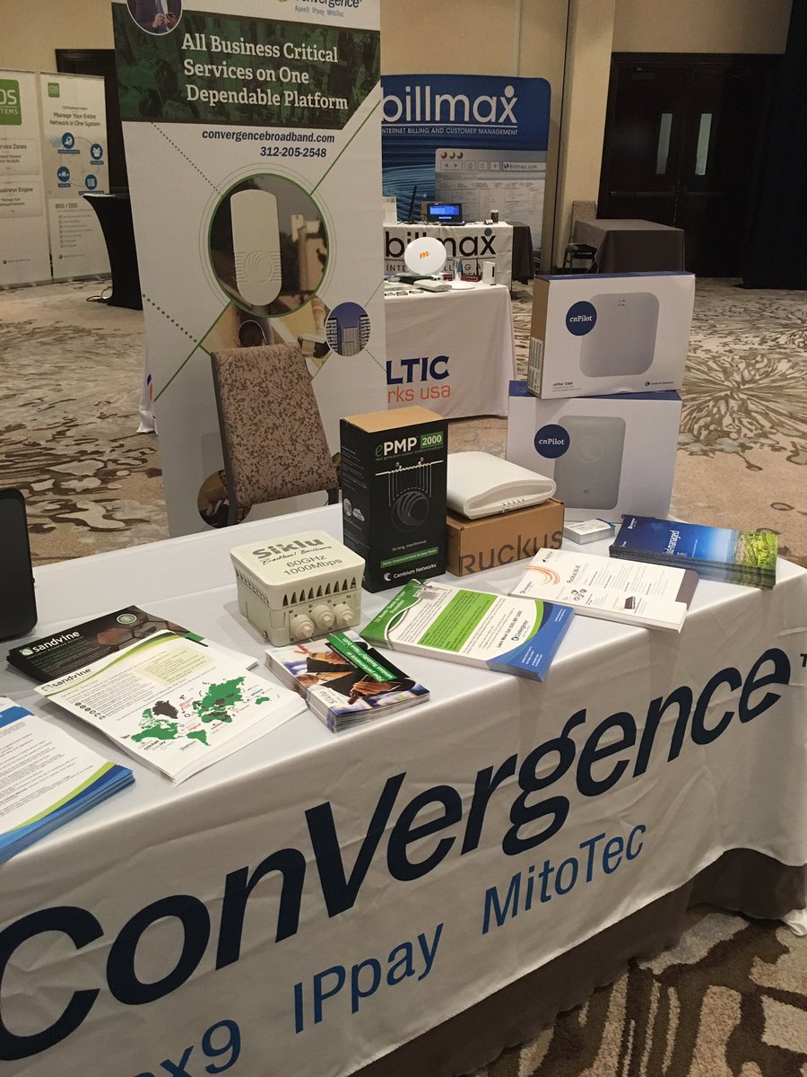 DanielWhite84's tweet photo. Visit @Convergence_Now at @FISPALive 2016 showcasing @ruckuswireless @CambiumNetworks @Siklu_mmwave @Sandvine #IPpay https://t.co/xfLTx2tCZL