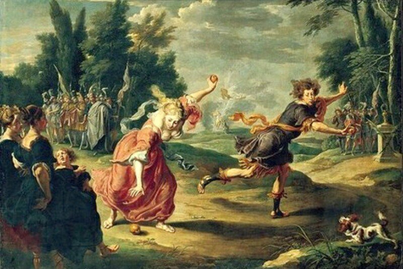 prohunterr's tweet photo. I love you Hippomenes but here's proof you cheated in this race! #donttrusthim #goldenapples https://t.co/fvlHp2ASD1