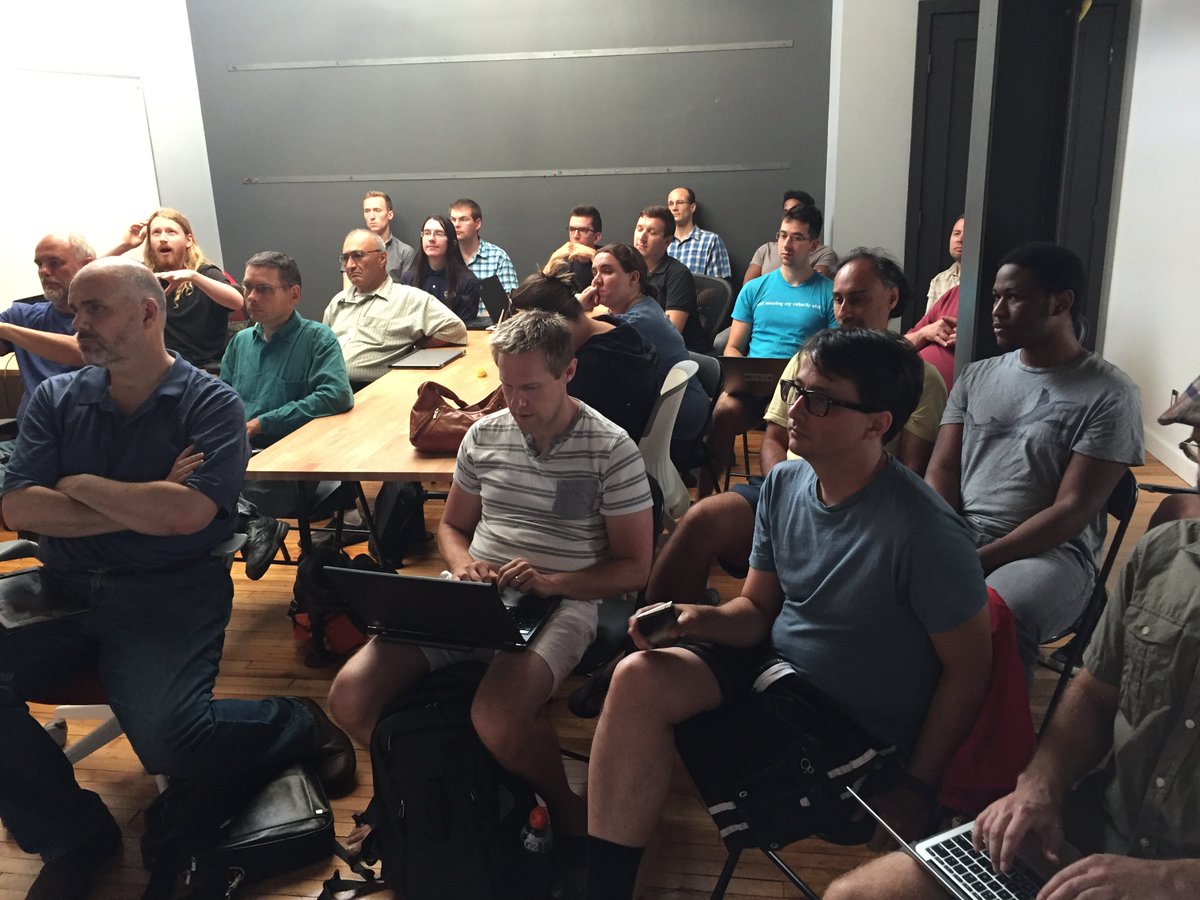 Boltmade's tweet photo. Packed night tonight at #DevHouseWaterloo! https://t.co/yeahdTrHKV