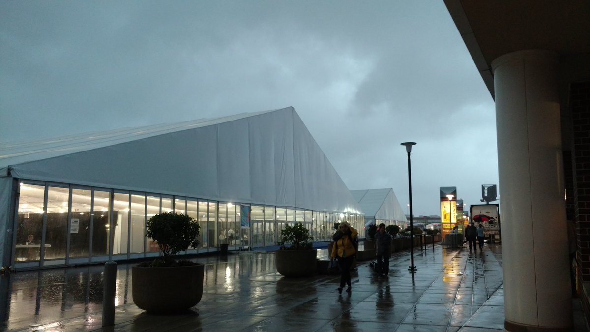 MakUpFront's tweet image. Stormy night, literally, as Bernie Sanders soon to take the stage at #DNCinPHL.