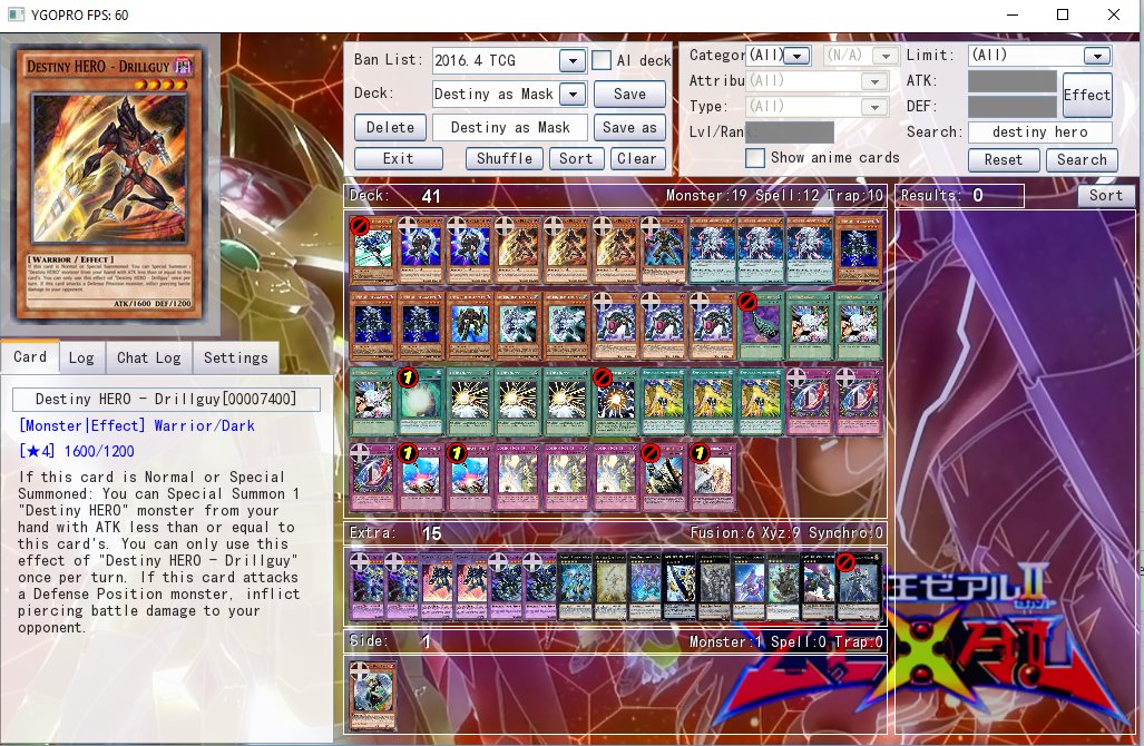 Ballibond's tweet image. #deckidea Destiny Hero XYZ