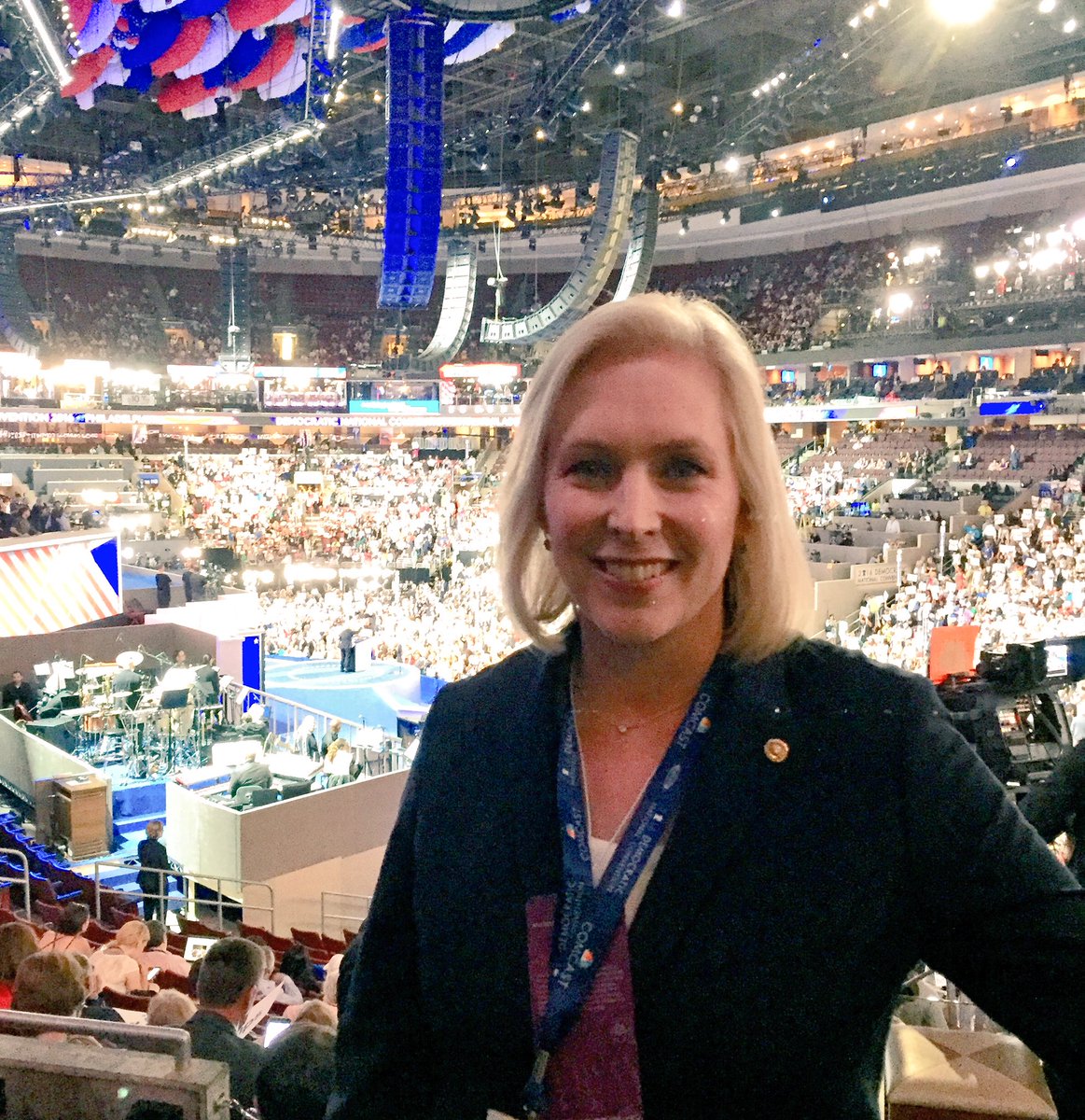 SenGillibrand's tweet image. I'm speaking at #DNCinPHL tonight about importance of an economy that works for all. Watch: demconvention.com/watch-live