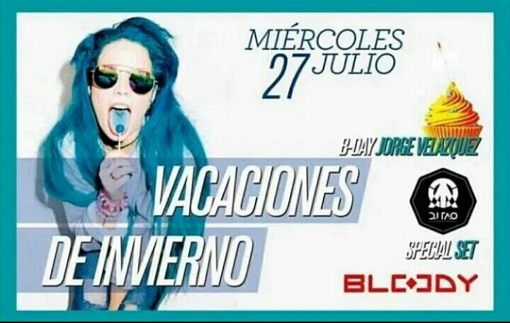 silveyramariano's tweet photo. PRÓXIMO MIERCOLES 27 EXPLOTA BLOODY! 🎉
●ENTRADA $60
●MICRO $70 
●NO TE LO PODES PERDER! 👊
📲 1568777136 https://t.co/W4DAOXWOsk