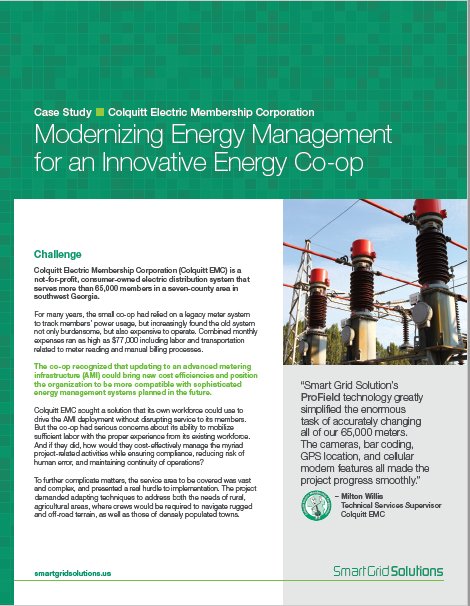 SGS_ProField's tweet photo. @ColquittEMC saved $1.8M on their AMI rollout with ProField - read more: https://t.co/Pw4btAHESS #smartgrid #utility https://t.co/xFrwXEHN9Z