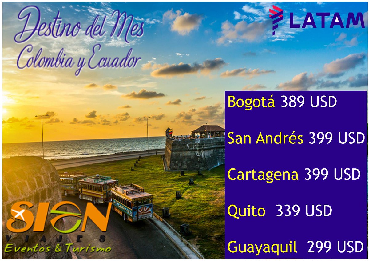 SIONVIAJES's tweet photo. #DestinosDelMes 
Para compras hasta el 31 de Julio!
061508365
info@sionviajes.com.py
#SionViajes #TeLlevaSiempre https://t.co/7p7LOShmCj