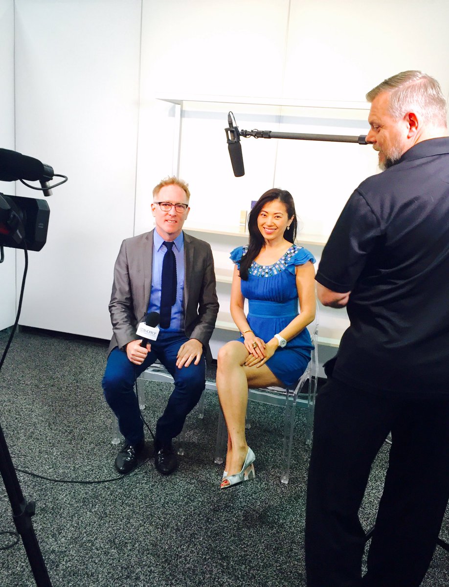 @cosmoprfna <a href="/jenyen1/">Jennifer Yen</a> Absolute pleasure to interview a Power Rangers actress at Cosmoprof