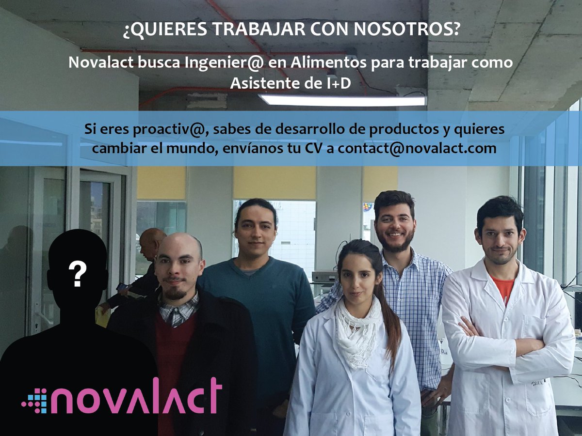 Novalact's tweet image. Hola todos! Estamos buscando a un nuevo integrante. Para nuestra área de alimentos.  linkedin.com/hp/update/6163…