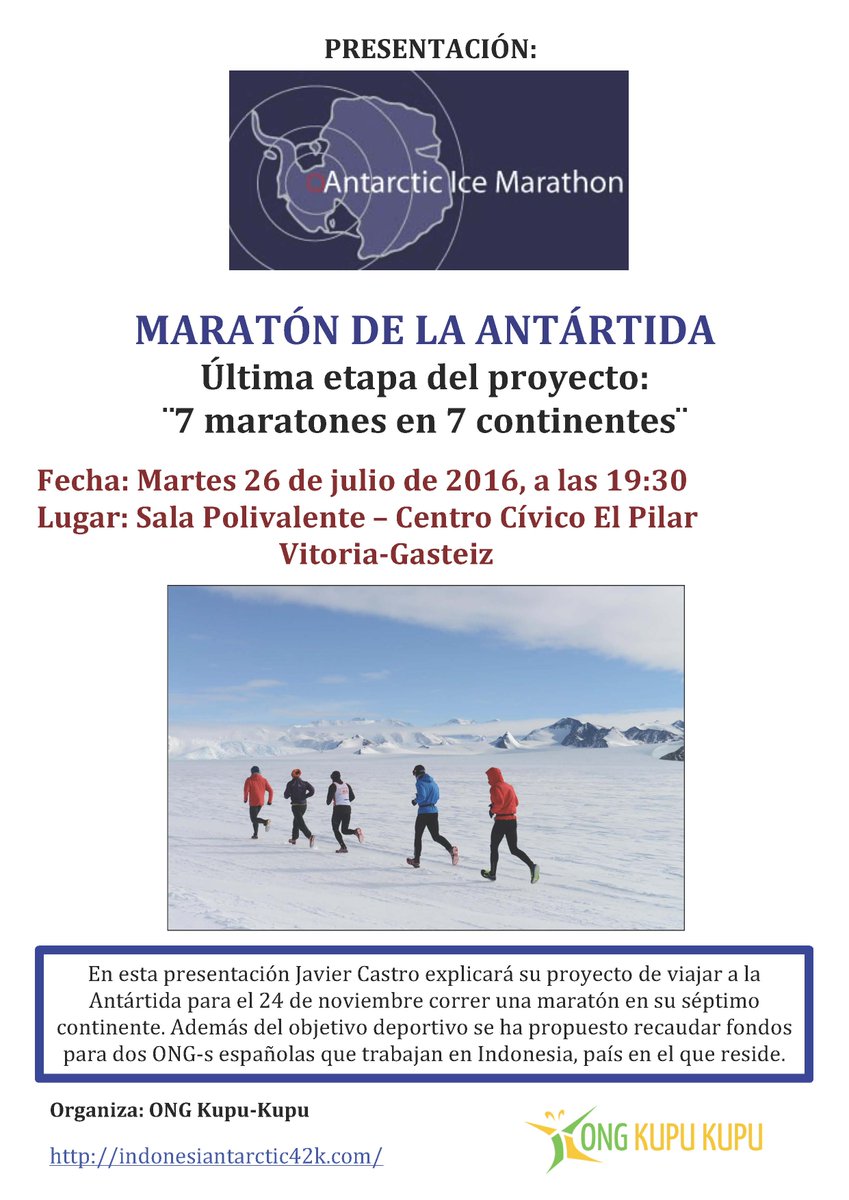 Presentación mañana en Vitoria del proyecto #indonesiantarctic42k