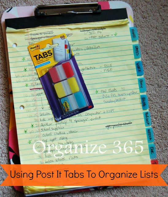 organize365's tweet photo. Come see how Post-it Tabs helped me organize my to do lists! - https://t.co/NAqCPkC1uq #organizedlist #getorganized https://t.co/o9CA5NpQeg
