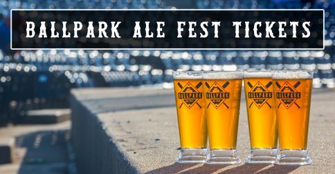 Tickets to <a href="/BallparkAleFest/">Ballpark Ale Fest</a> Joliet go on sales this Thursday at 10:00 am. BallparkAleFest.com/Tickets #craftBeer