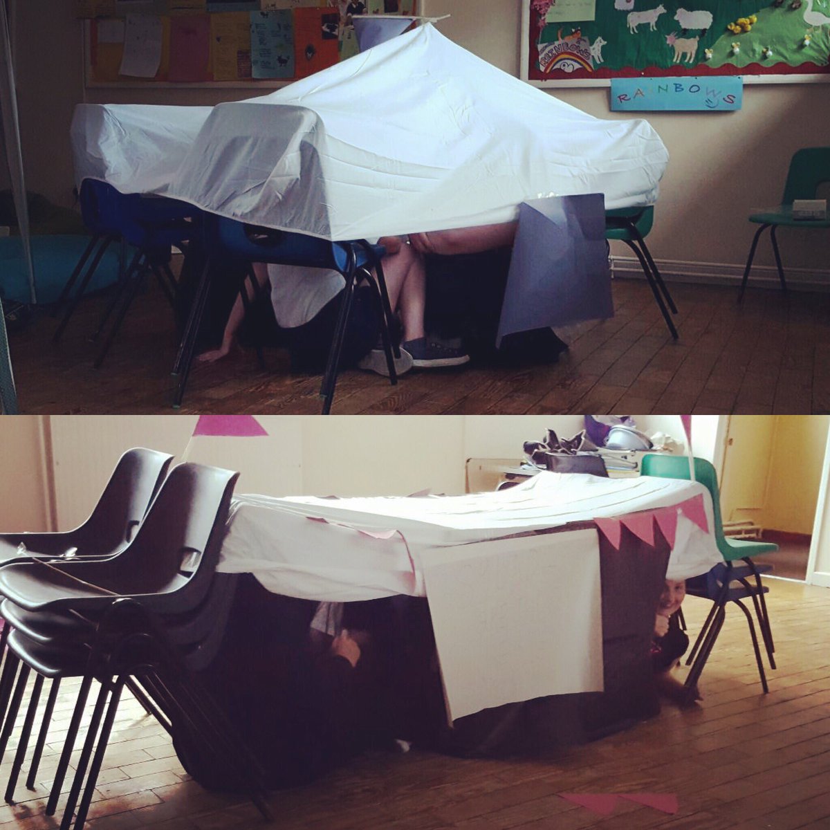 Tent making at #CampFest #InterSquads