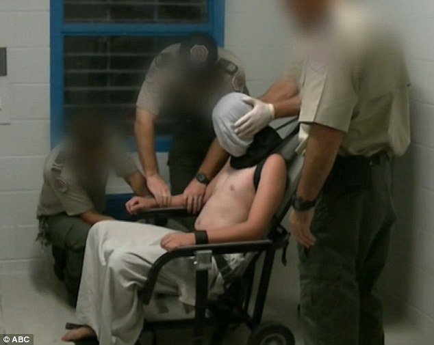 Australian Harrowing Footage Boy Strapped Restraint Chair