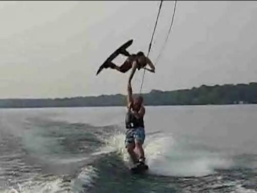 sjarrett10's tweet photo. Brother and I doing a little wake boarding. https://t.co/abpYjSxtfZ