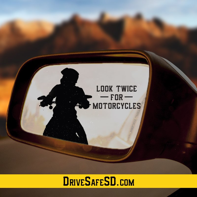 DriveSafeSD's tweet photo. Two-thirds of motorcycle accidents are the fault of vehicle drivers. Do you look twice? #motorcycleawareness https://t.co/xBe9Mum0rU