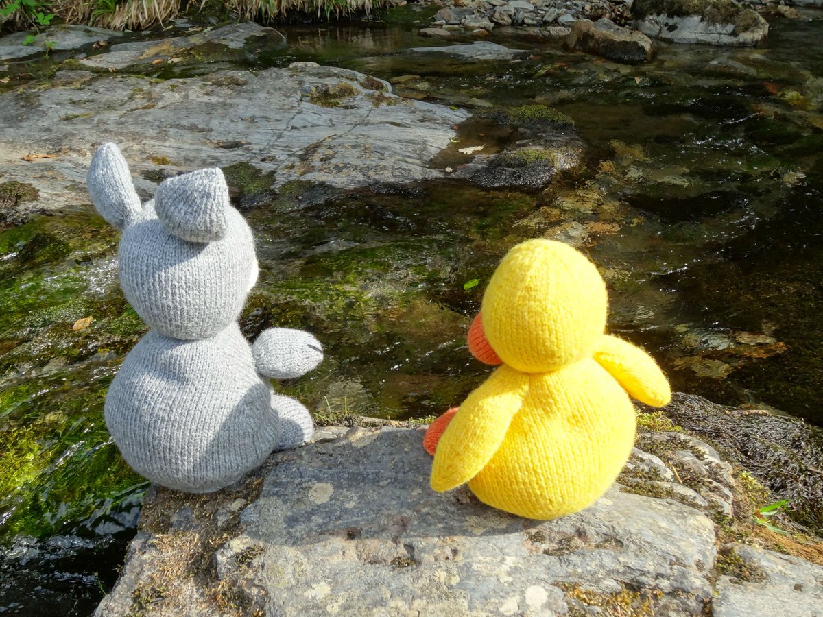 WoollyPurls's tweet photo. 'Down at the Woolly Beck'. RT this lovely #story. What do YOU think will happen Rarebit? 
https://t.co/qzzj7Nx65v https://t.co/UjL5CVOTbp