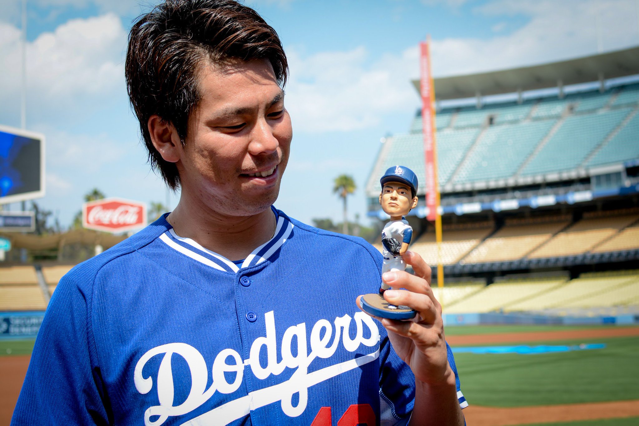 Los Angeles Dodgers a X: TOMORROW: Kenta Maeda bobblehead