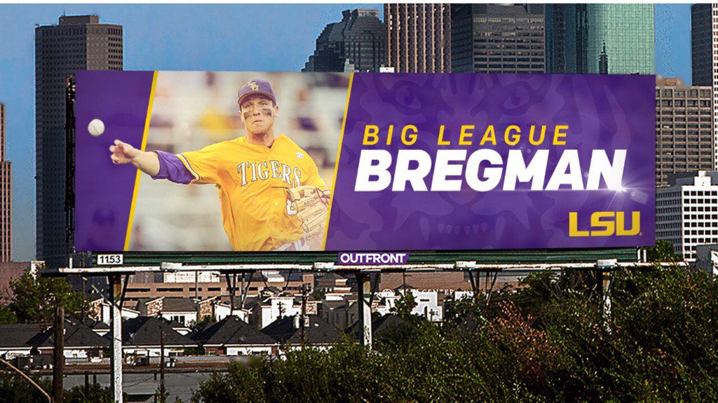 CoachCannizaro's tweet photo. .@LSUbaseball The Billboards are up in
H-Town.
So excited to see @ABREG_1 debut tonight vs NYY.#letsgoStros https://t.co/EvyfmpRWj6