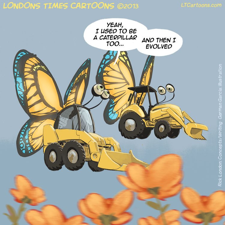 GSWSyndicate's tweet photo. #WhatFunnyMeansToMe This #Butterpillar @LTCartoons #cartoon #humor by @RickLondon https://t.co/LdQp8Th0Jh