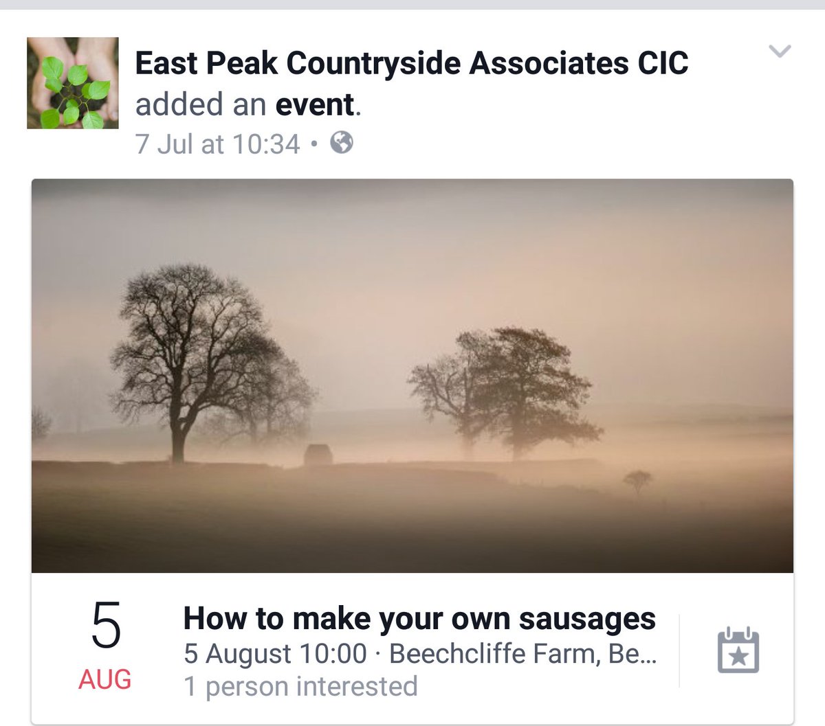 cic_peak's tweet photo. #cvllp make your own gourmet sausages @ChurnetValley event....book now ! free of charge https://t.co/5ekT8ZO31X