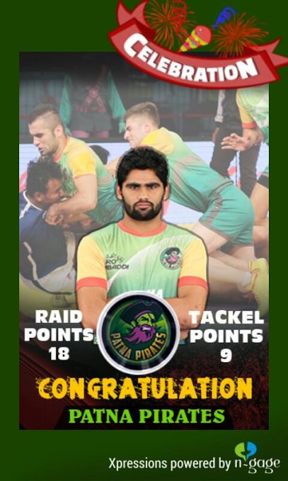 lipikaagarwal2's tweet photo. Pardeep Narwal becomes the 3rd raider in #ProKabaddi history to score 100+ points in a season, on two occasions! https://t.co/vsIxJq8fsn