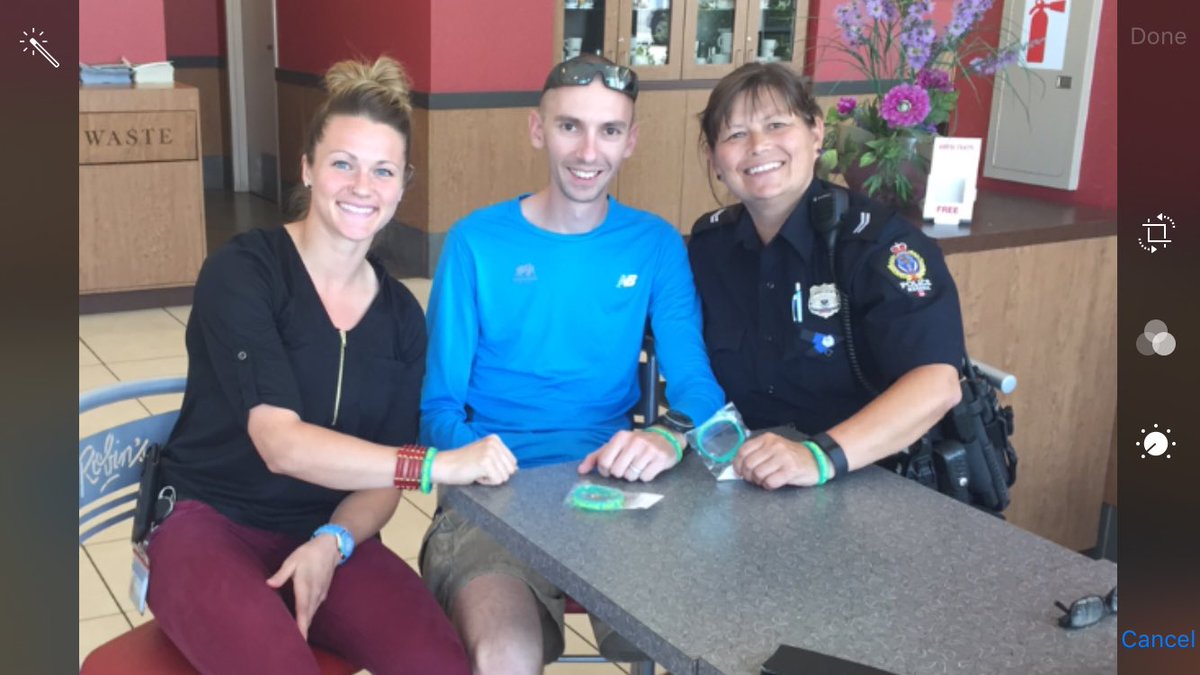 PACT working with Marathon for Mental Health Weyburn Police!!