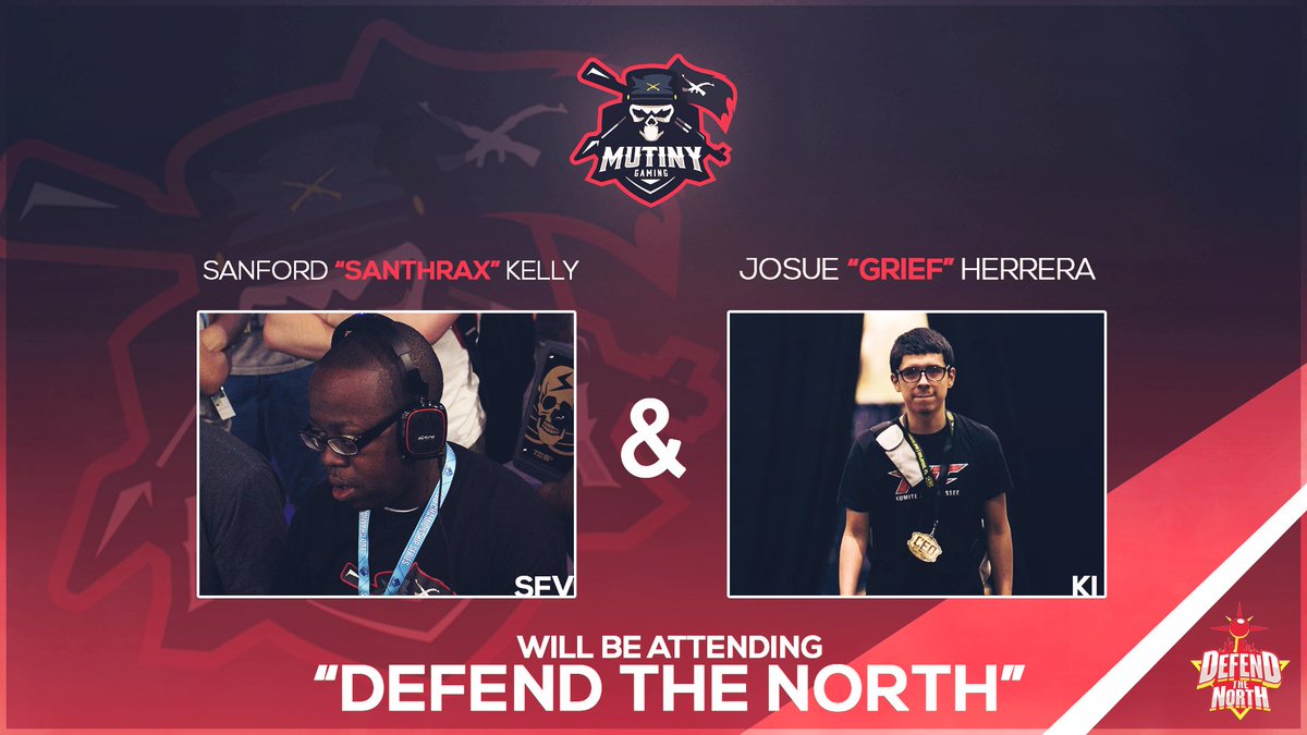 MutinyGG's tweet photo. #MutinyFGC
We are excited to announce that two of our players will be attending @DefendTheNorth #SFV #KI https://t.co/dS5zFsiokb