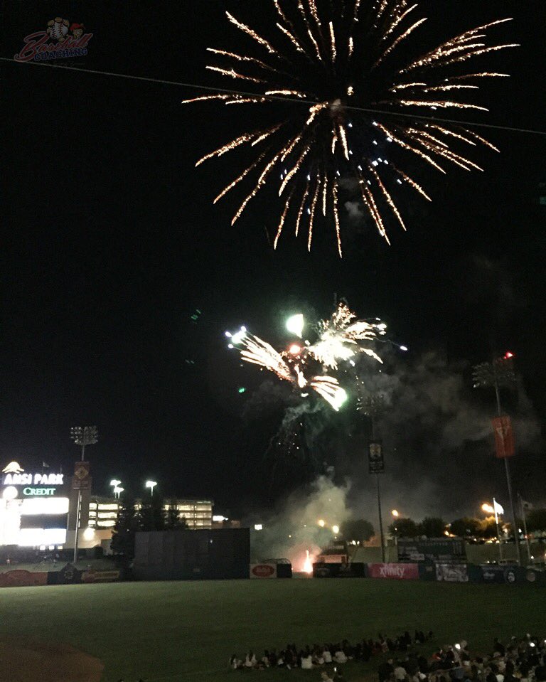 BaseballCoachin's tweet photo. Day 2 of the CV MiLB tour ended with a walk off HR and fireworks

#mlbdreams #fresnogrizzlies #alburquerqueisotopes https://t.co/OsCJNouukr