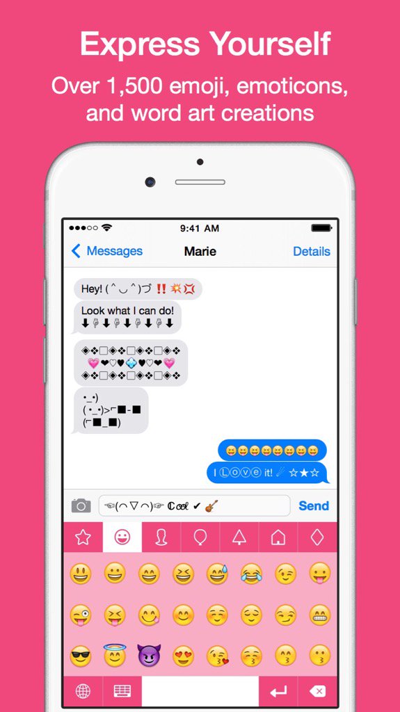NMoungmee's tweet photo. (⌐■_■) I Ⓛⓞⓥⓔ this ᴄᴙᴀℤʏ new keyboard for iOS ٩(^ᴗ^)۶❤️★🌟★
☜(⌒▽⌒)☞ Check it out! #EmojiKey https://t.co/zJWOLptymL https://t.co/ueVCtU2Dnj
