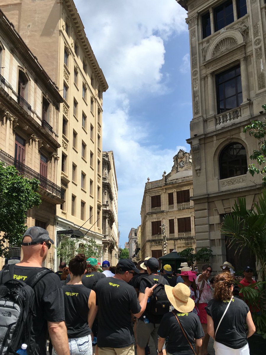 hannahbsampson's tweet photo. Everyone from @skift is #outskiftin in Havana today. https://t.co/b6YdD8M8Kd