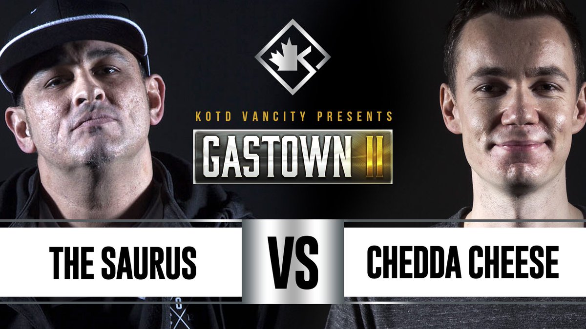 KingOfTheDot's tweet photo. JUST DROPPED: #Gastown2

@TheSaurus831 vs @CheddaCheeseRap 

Watch here: https://t.co/20JdfNz3Vc https://t.co/zU5zHwfhUF