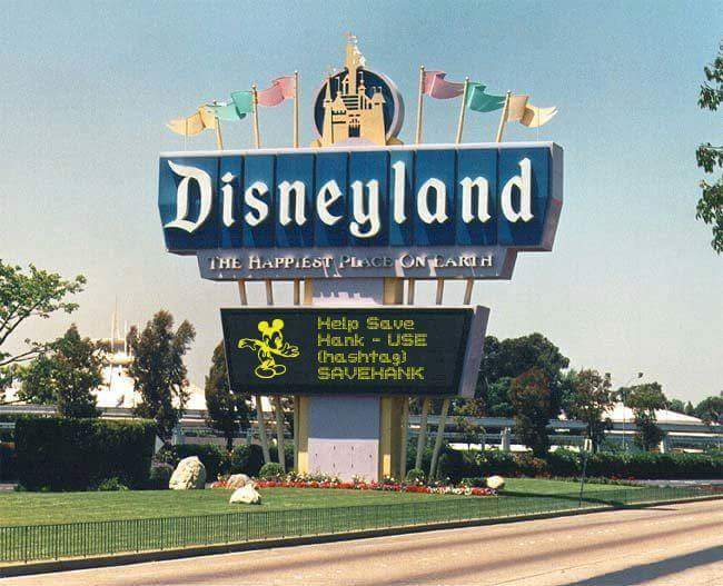 Savehankcampaig's tweet photo. @Disney @TheeDisneyQuote @WaltDisneyWorld #savehank #happiestplaceonearth https://t.co/aRBo8YCBET