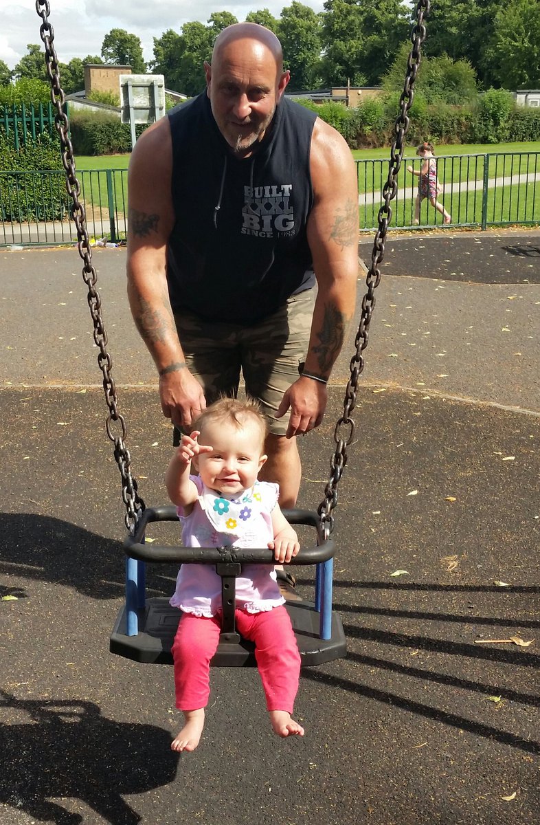 debpitt11's tweet photo. Pappy daycare enjoying swing time with Rissy 😍 😍 😍 #littlepittuck❤ https://t.co/YPvxEKRiwY