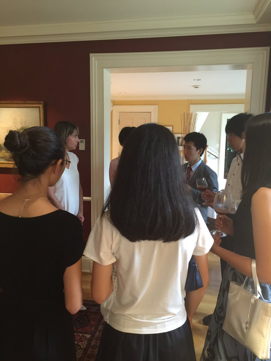 goChoate's tweet photo. Dr. Katie Jewett welcomes Murata Scholars to Choate Summer Programs #choaterightnow #choatesummer #japan https://t.co/SWsADpaH9x