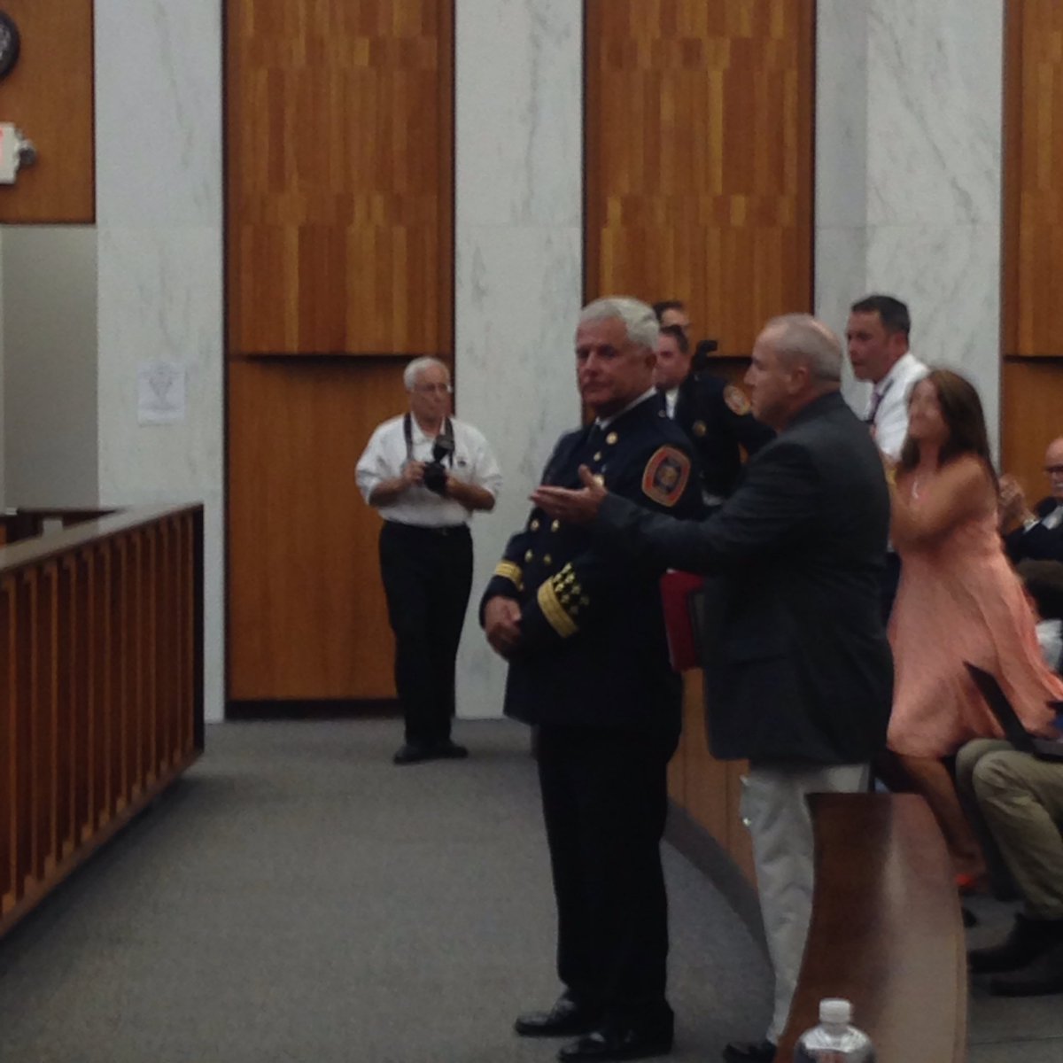 RFDVA's tweet image. #rvacouncil Recognizing BC Cersley tonight for 42 yrs of service to RFD. He will officially retire on September 1st.