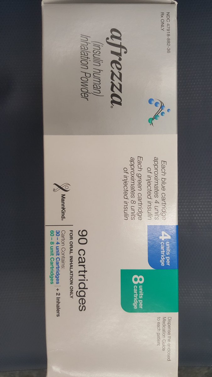 afrezzauser's tweet photo. I just picked up my Mannkind branded #afrezza It was a one day delivery to my pharmacy.Good team in place! Good job! https://t.co/Zjz8Aw1uvn
